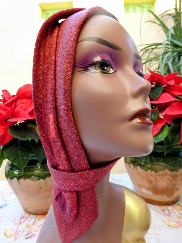 HERMES Hermès cravate soie unisexe vintage luxe chic