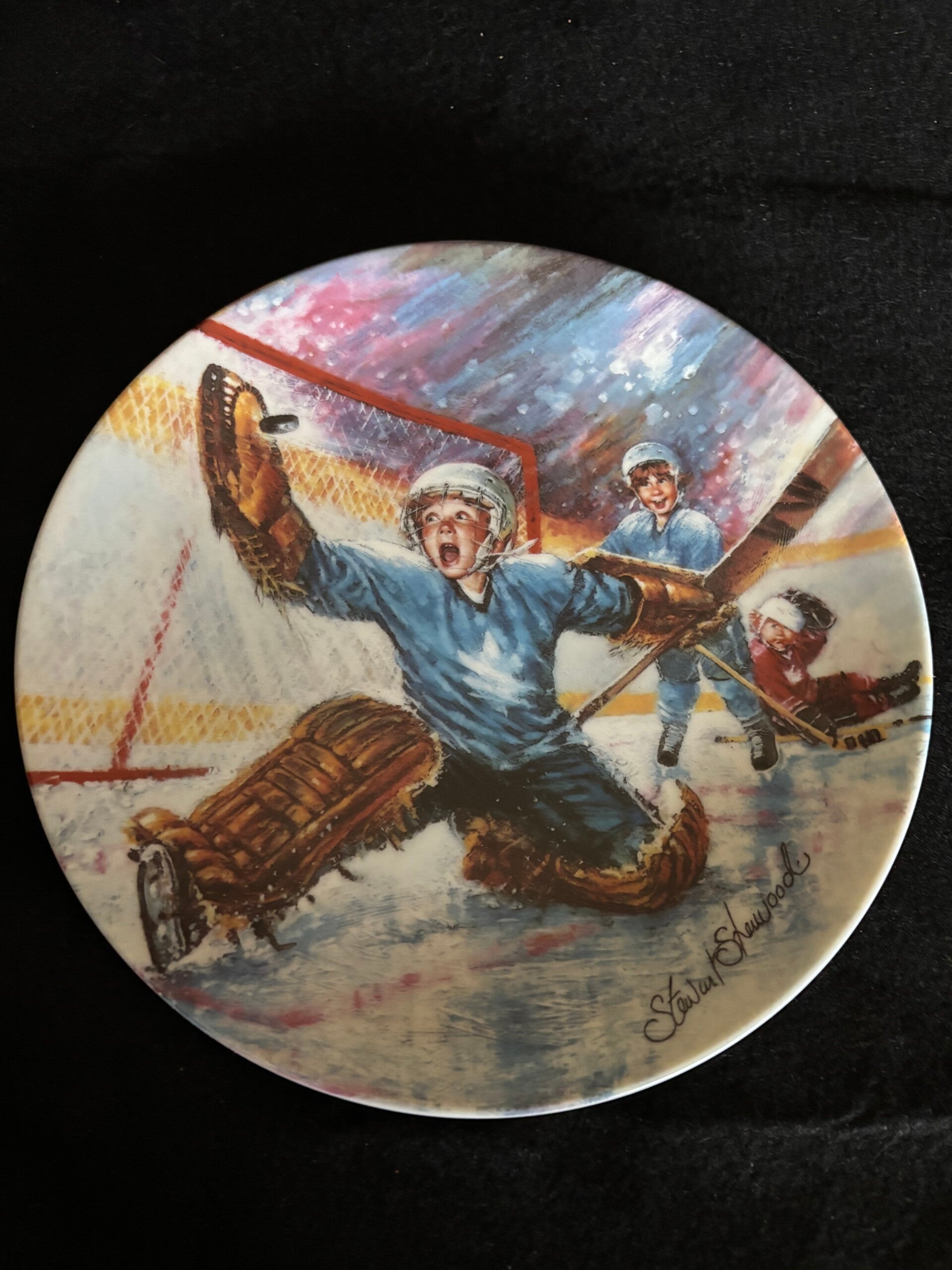 Collectors Plate: Goalie Save