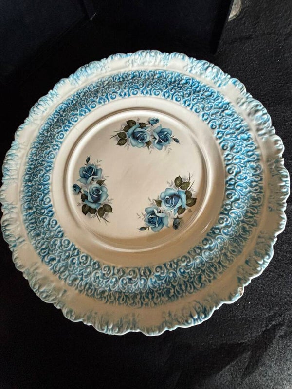 Blue Floral Plate