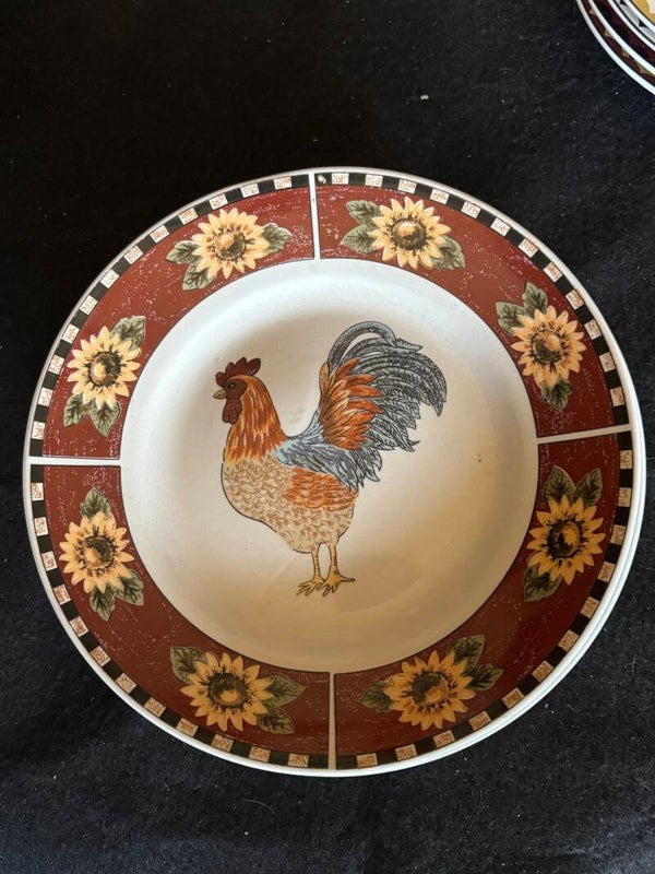 Rooster plate set
