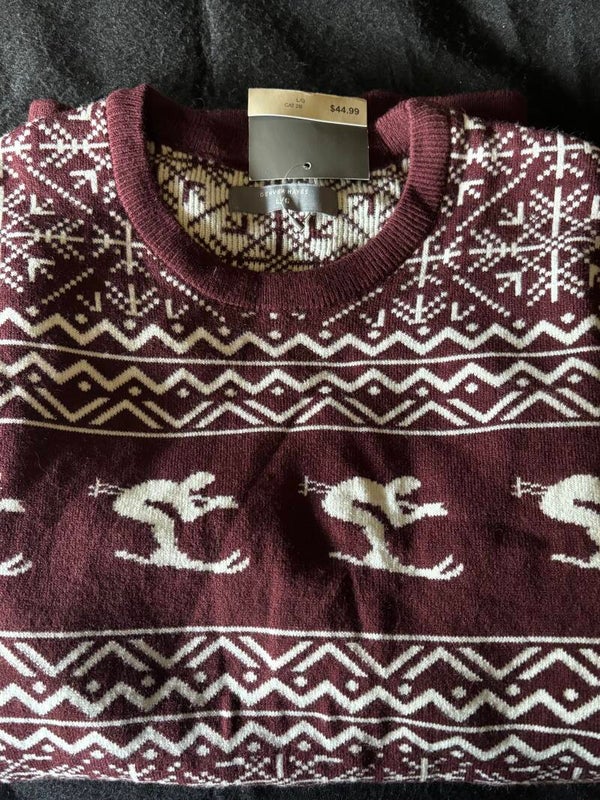 Mens Ski Sweater Large