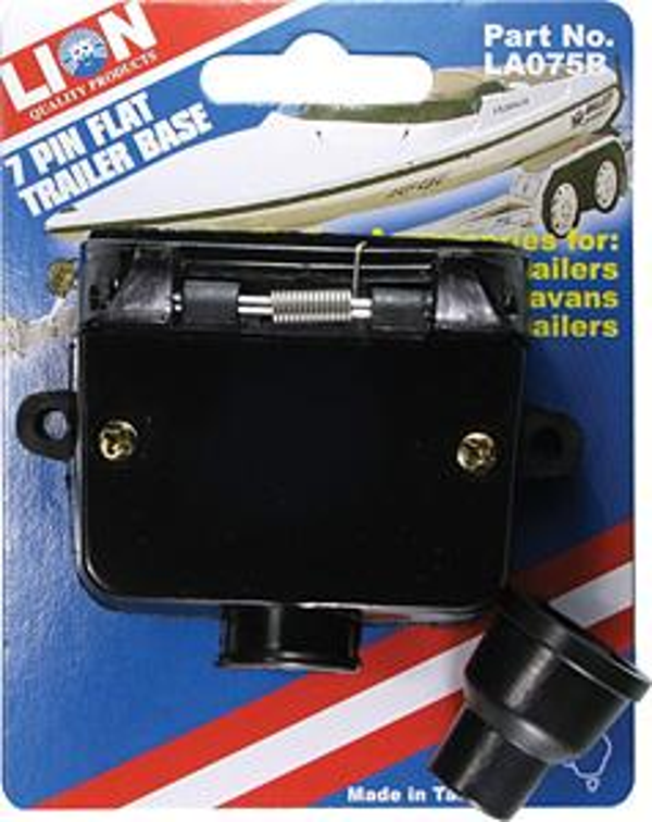 Trailer Base Flat Plast 7 Pin