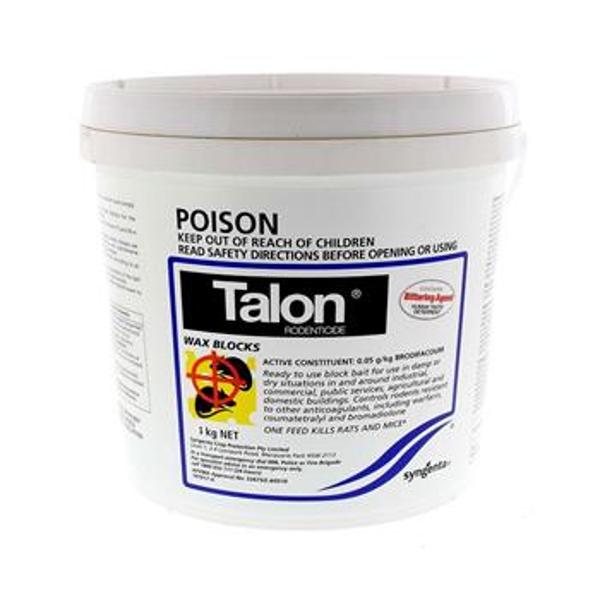 Talon Rodenticide Waxblocks 1kg