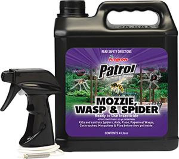 Patrol Mosquito Wasp & Spider Ready to Use 4 Litre