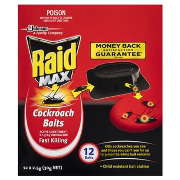 Raid Cockroach Baits 12 Pack
