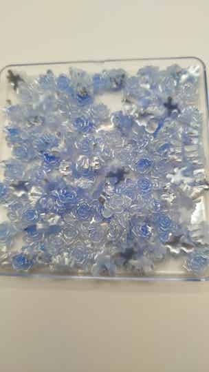 #17 soft flowers blau 30g