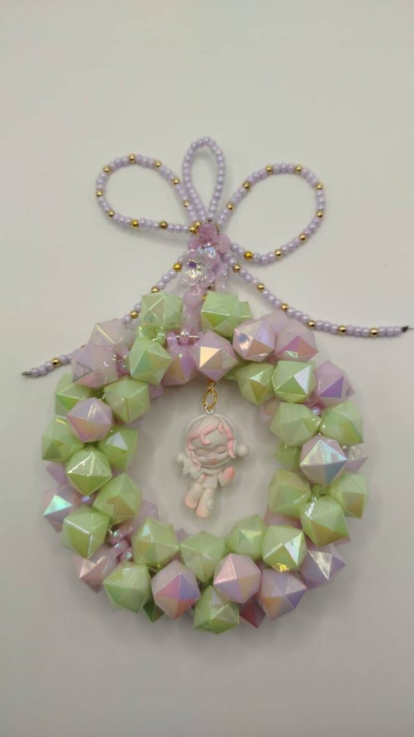 zum Aufhängen grün lila #3