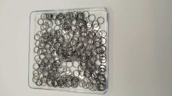 Jump Rings schwarz 9mm 30g