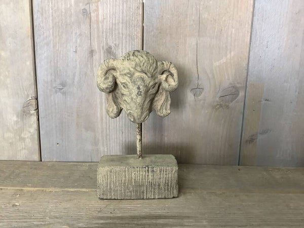 Rammen kop op voet