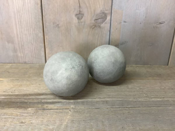 Decoratie bol steen grijs