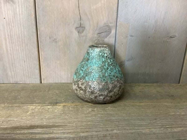 Vaasje grijs/blauw