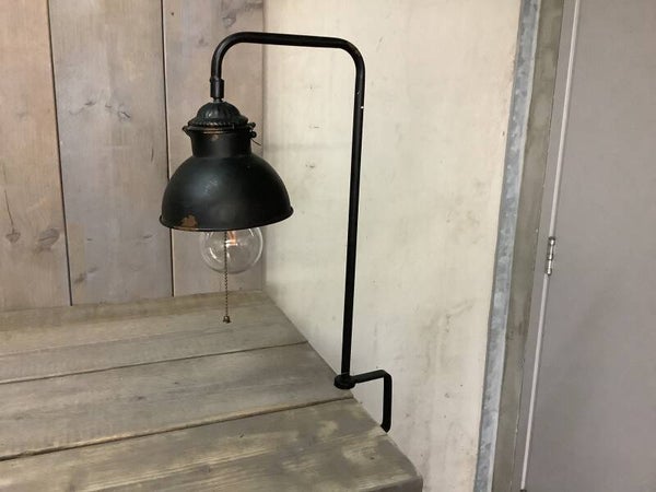 Tafelklem lamp zwart op batterijen
