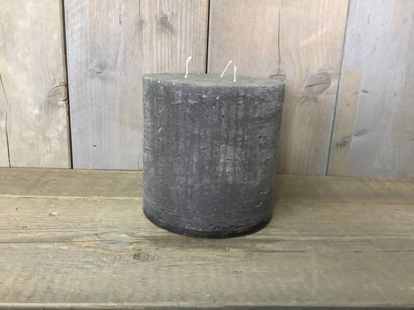 Kaars dark grey 3 lonten