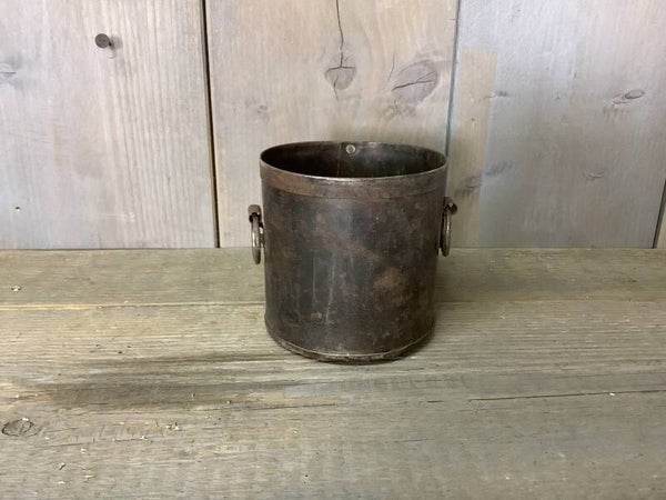 Ijzeren pot met ringen klein