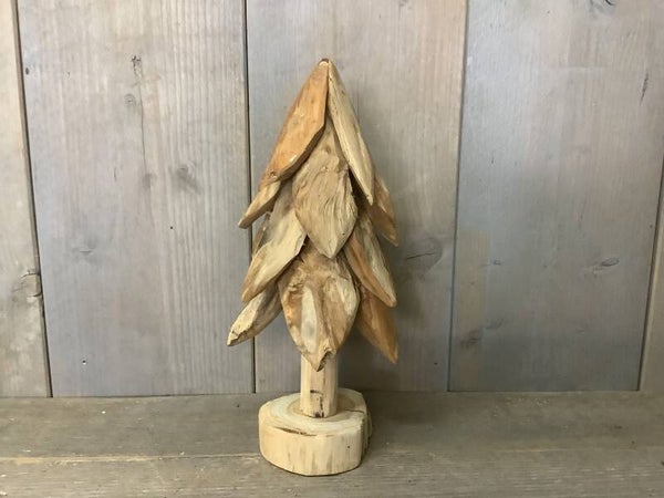 Houten kerstboom groot