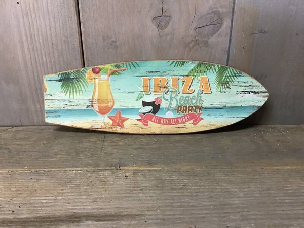 Tekstbordje Ibiza beach party