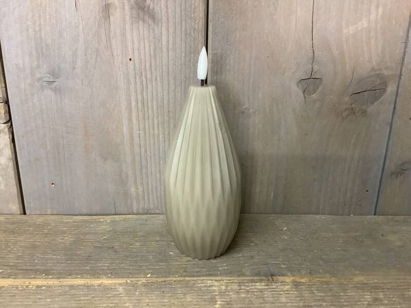 Ledkaars licht grijs kegel