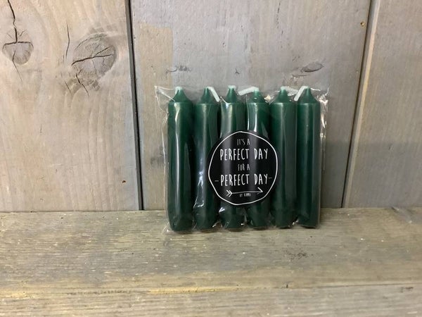 Kaarsen Hunting Green 6 stuks
