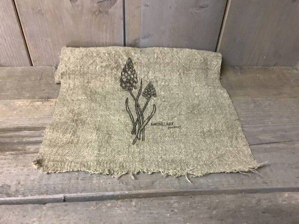 Shabby doek blauwe druifjes