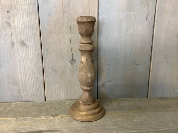 Houten kandelaar 1