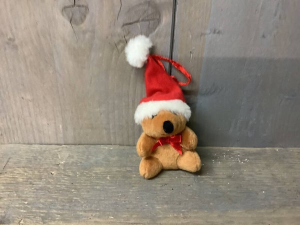 Kerstbeertje hanger licht bruin