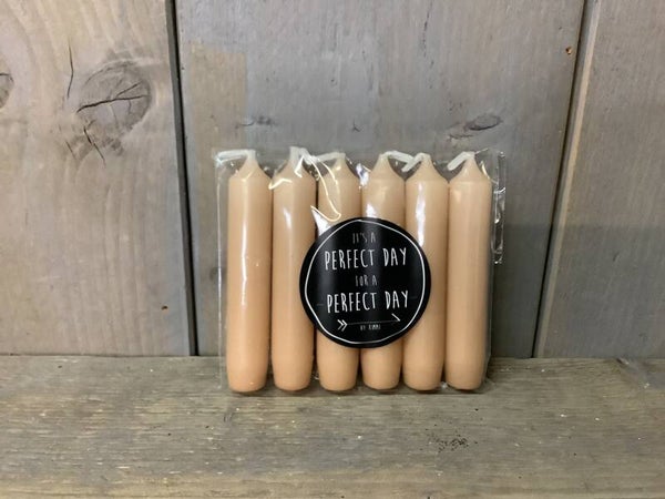 Kaarsen Apricot 6 stuks