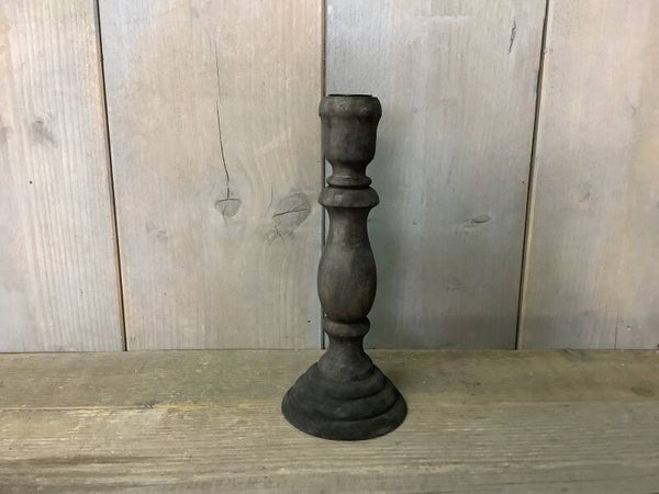 Houten kandelaar zwart 2
