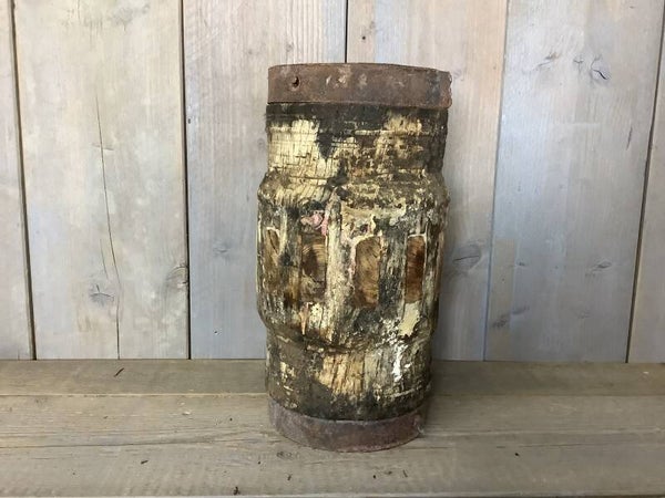 Houten kandelaar
