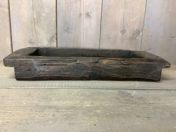 Houten bak zwart