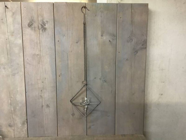 Hanger met waxine houder vierkant