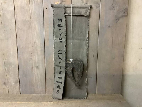 Kerstdoek met engelvleugels en lint