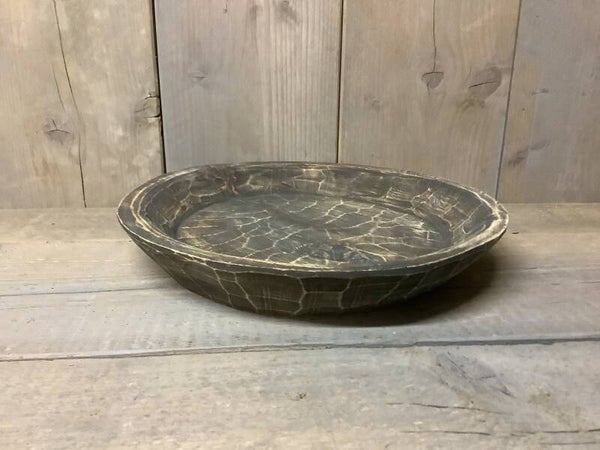 Houten schaal zwart