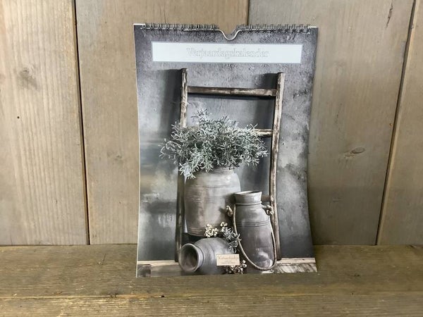 Verjaardagskalender deco grijs