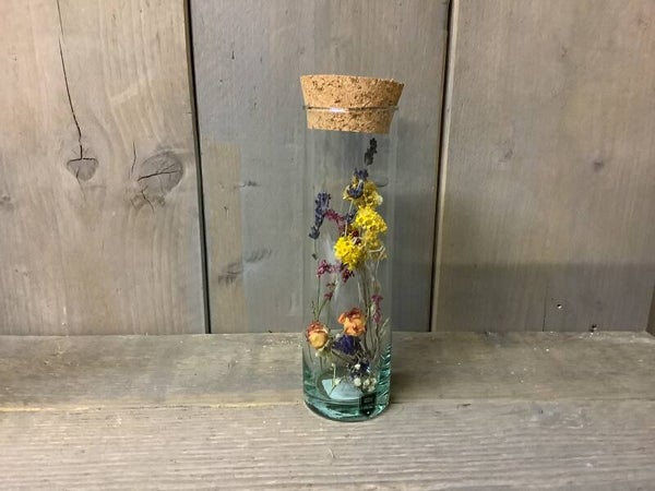Potje met droogbloemen