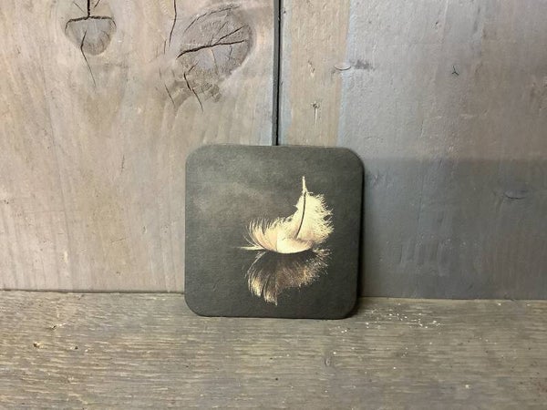 Onderzetters papier 20 stuks veer