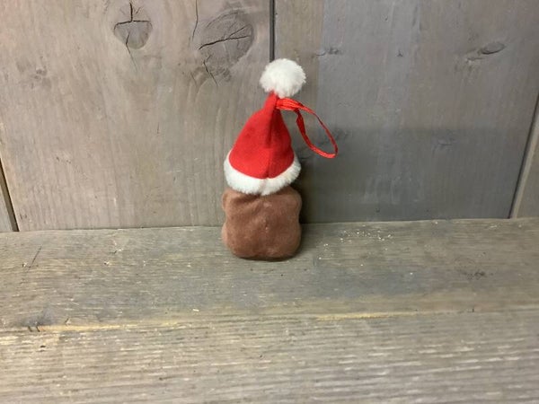 Kerstbeertje hanger bruin