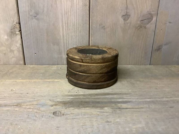 Houten kandelaar