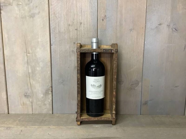 Steenmal voor een wijnfles