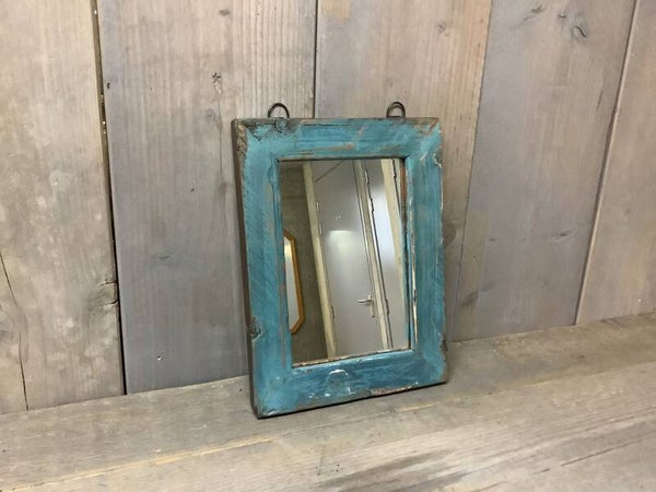 Houten spiegel