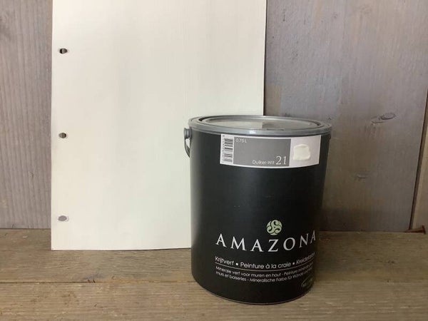 Amazona krijtverf Duiker-wit 21