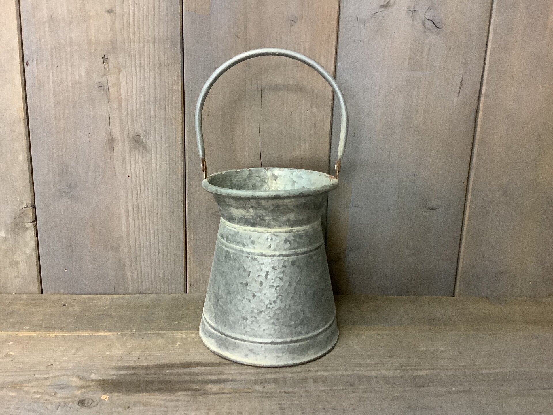 Zinken pot met handvat