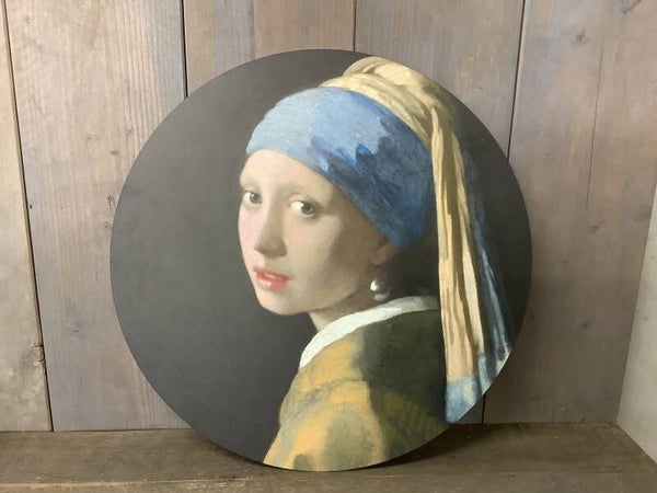 Muurcirkel meisje met de parel