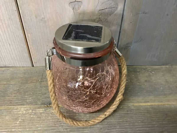 Solar hanglampje roze