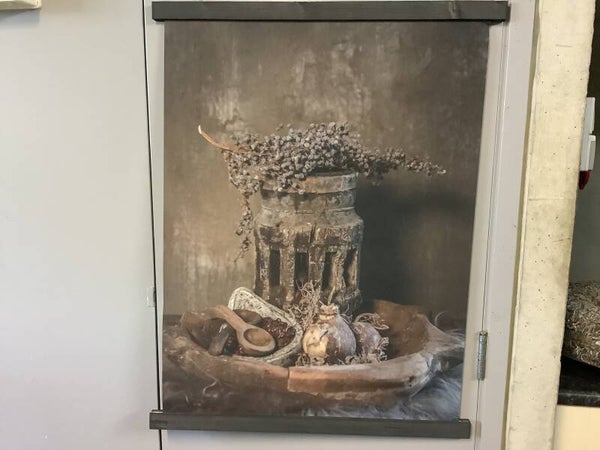 Wanddoek dadeltak op kandelaar