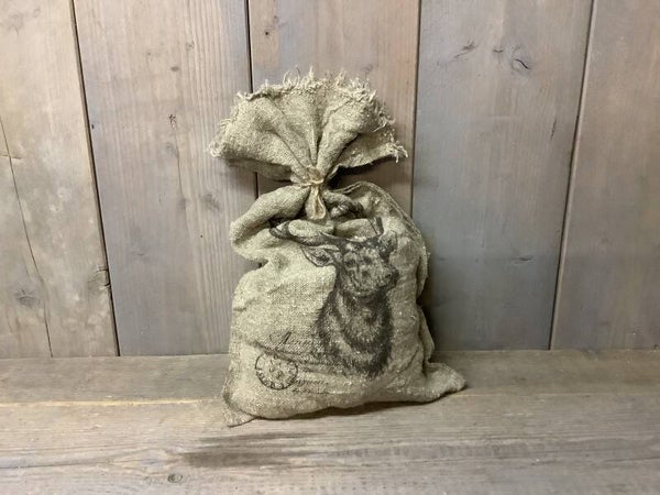 Kerstzak shabby hert