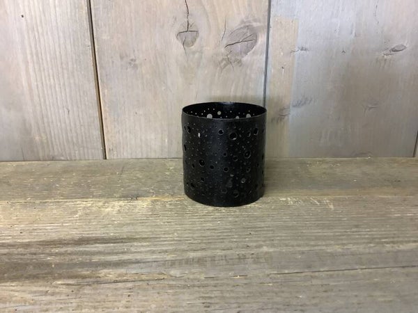 Waxine houder ijzer zwart