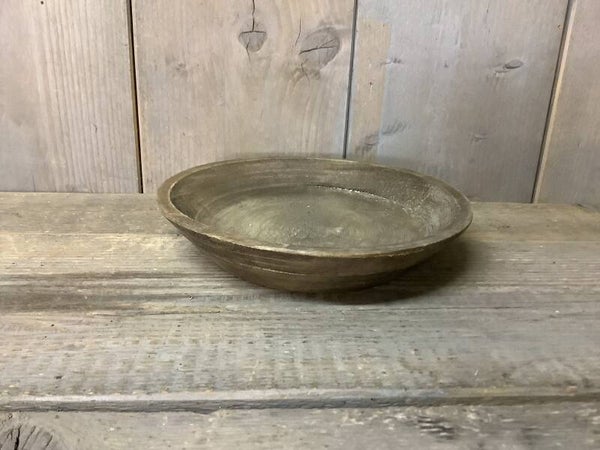Houten schaal rond s