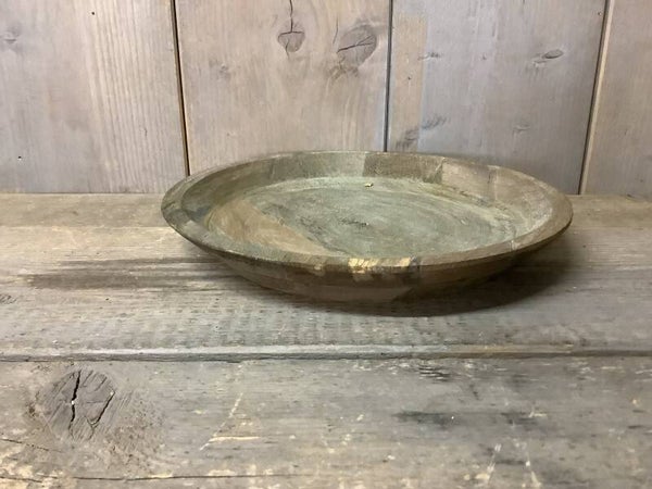 Houten schaal rond m