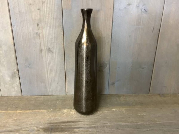 Ijzeren vaas glimmend klein