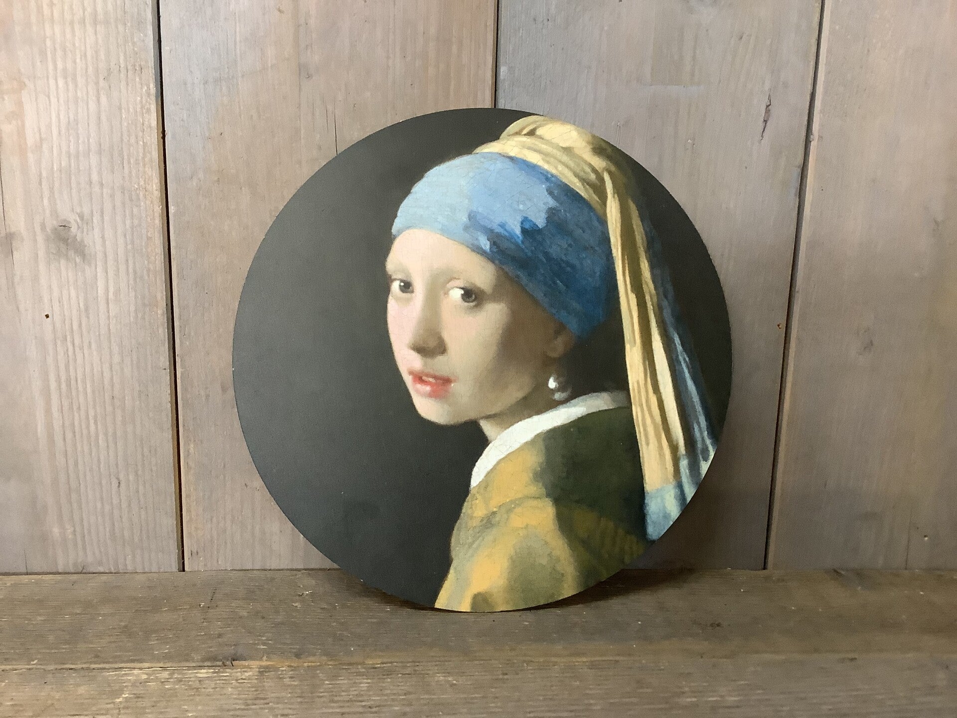 Muurcirkel meisje met de parel